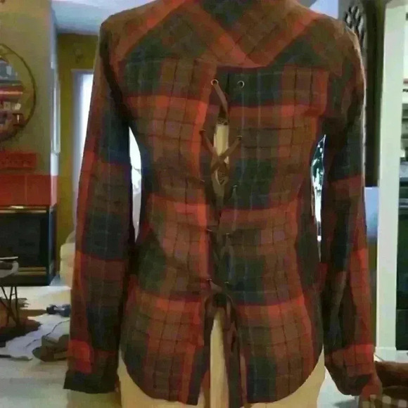 Cloth and Stone shirt with lace tie back xsmall - Picture 2 of 2